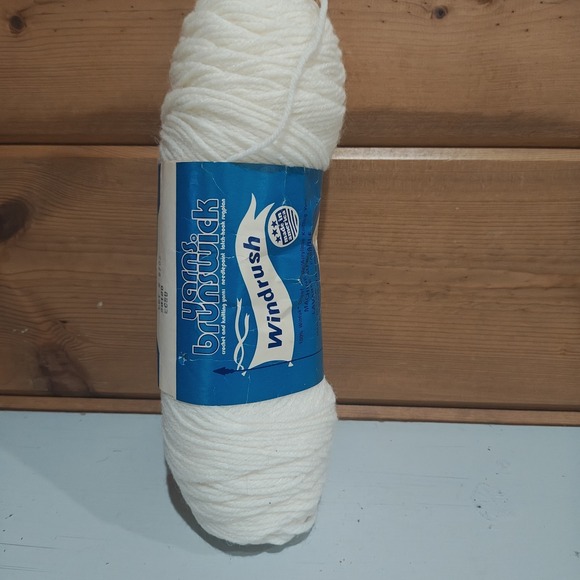 Brunswick Other - Brunswick Windrush Knitting Worsted Yarn ECRU 3.5oz. Acrylic H3